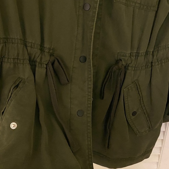 LOFT Women's Dark Green Utility Jacket - Picture 3 of 4